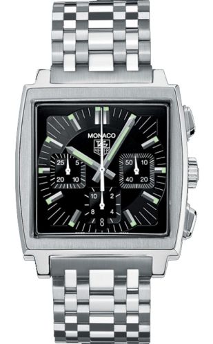 TAG Heuer Monaco Calibre 17 Stainless Steel / Black / Bracelet